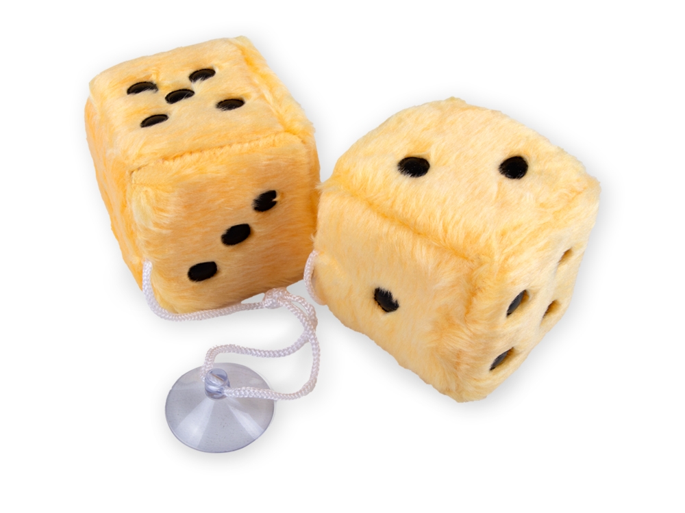 Fuzzy Dice Yellow