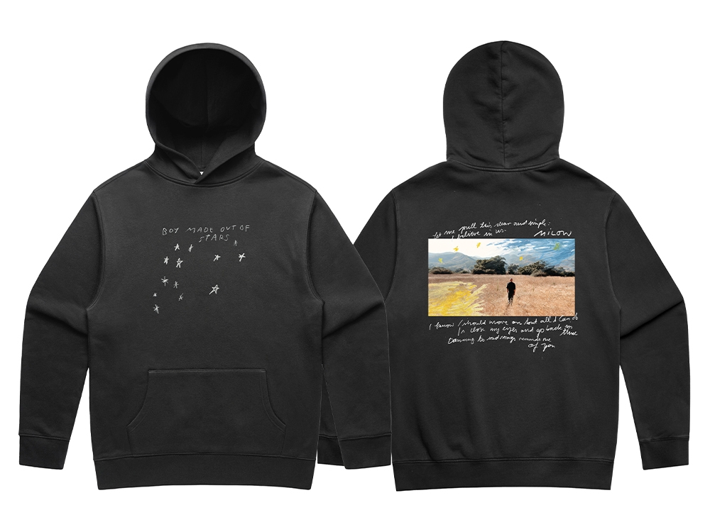 Boy Made out of Stars Hoodie Black